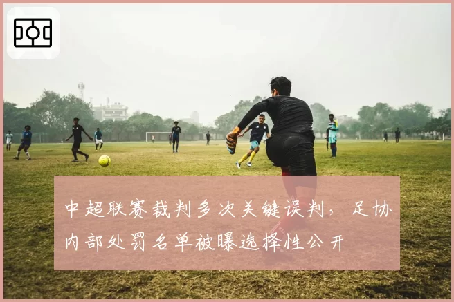 中超联赛裁判多次关键误判，足协内部处罚名单被曝选择性公开
