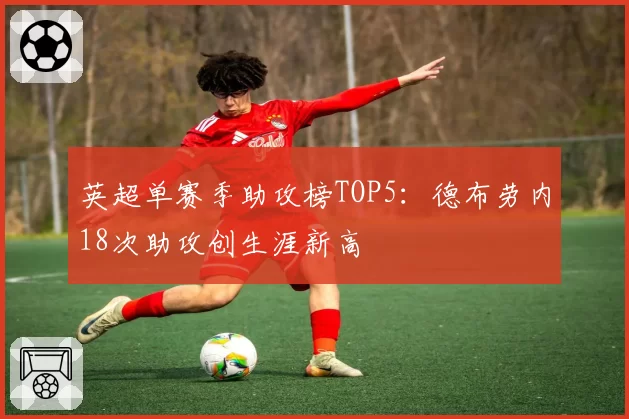 英超单赛季助攻榜TOP5：德布劳内18次助攻创生涯新高